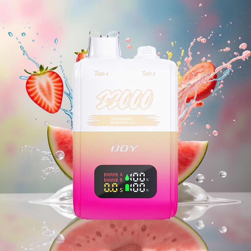 IJOY SD 22000 Puffs Norge Engros Jordbær Vannmelon 15ML+15ML Type-C 650mAh