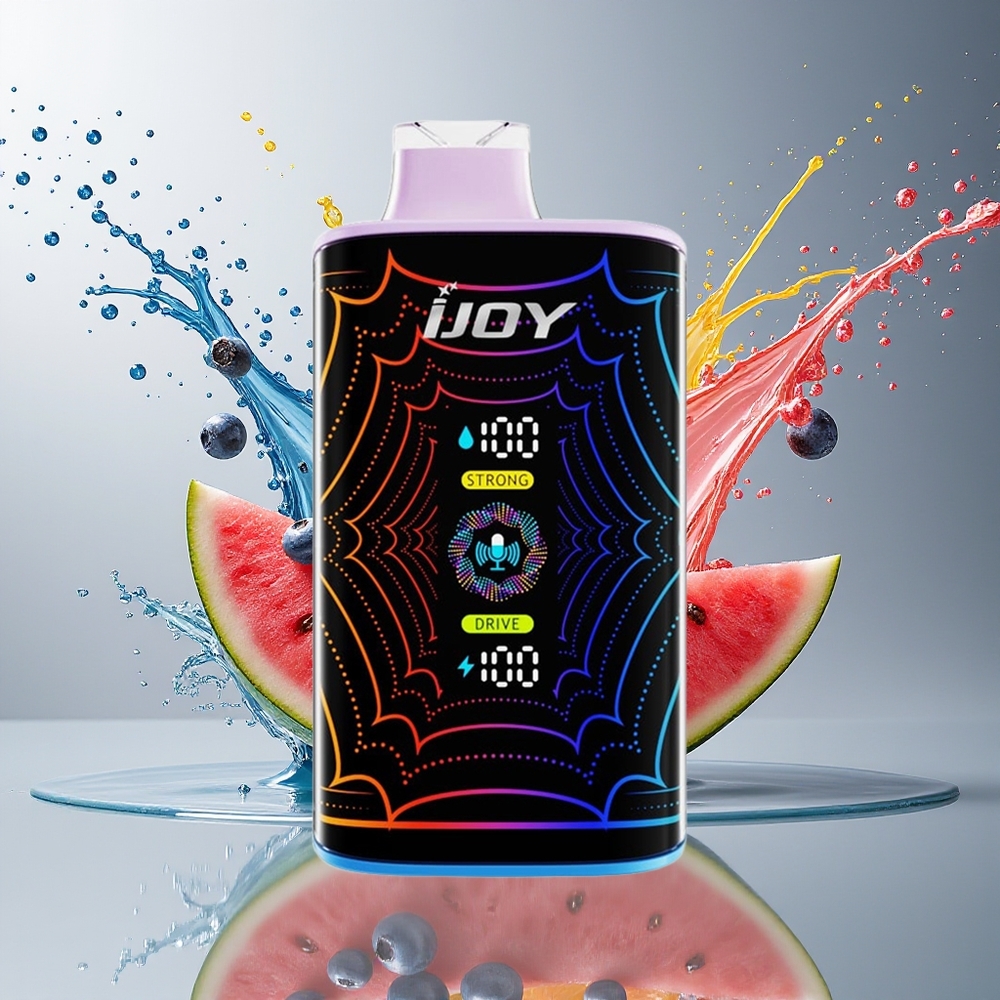 IJOY SD 40000 Puffs 20ML 5% Nikotin Blåbær Vannmelon Norge Engros