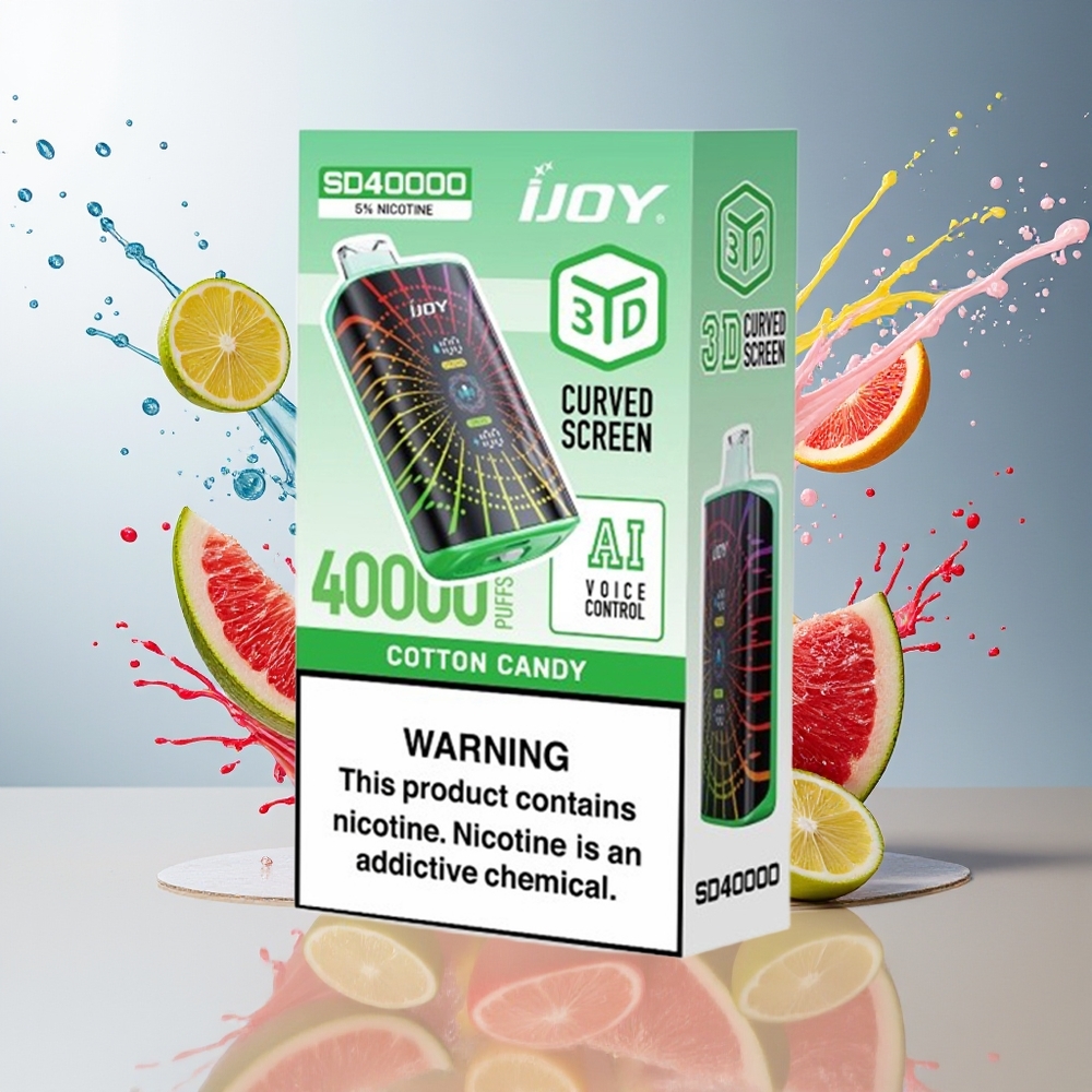 IJOY SD 40000 Puffs Engangs Vape Godteri Bom Norge Engros 20ML 5% 750mAh Type-C