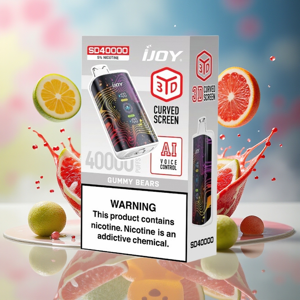 IJOY SD 40000 Puffs Engangs Vape Gummibjørner Norge Engros 20ML 5% Nikotin