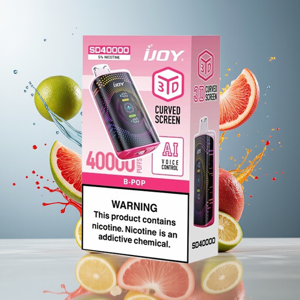 IJOY SD 40000 Puffs Norge Engros Justerbar Effekt 30W Type-C 20ML 5% Nikotin