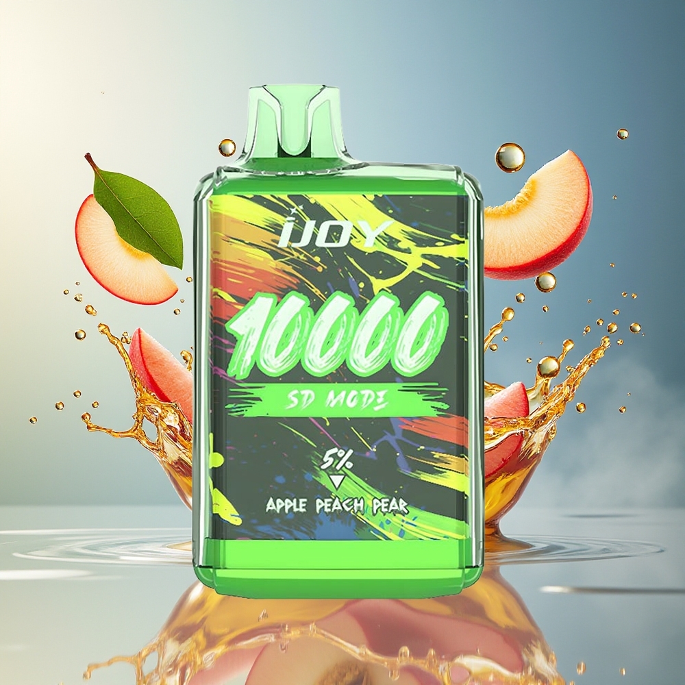 IJOY SD10000 Norge Engros 20ml 5% Nikotin Eple Fersken Pære Engangs Vape
