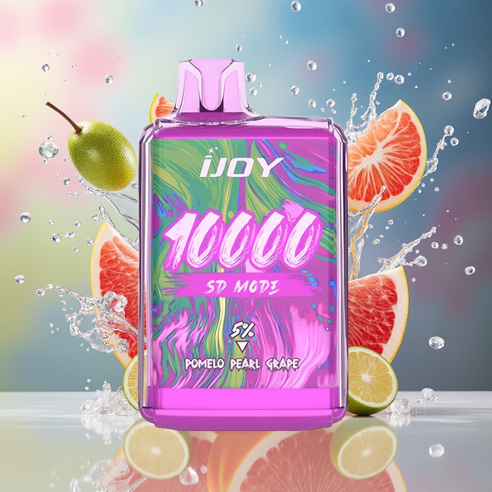 IJOY SD10000 Norge Engros 20ml 5% Nikotin Justerbar Effekt Pomelo Perle Drue