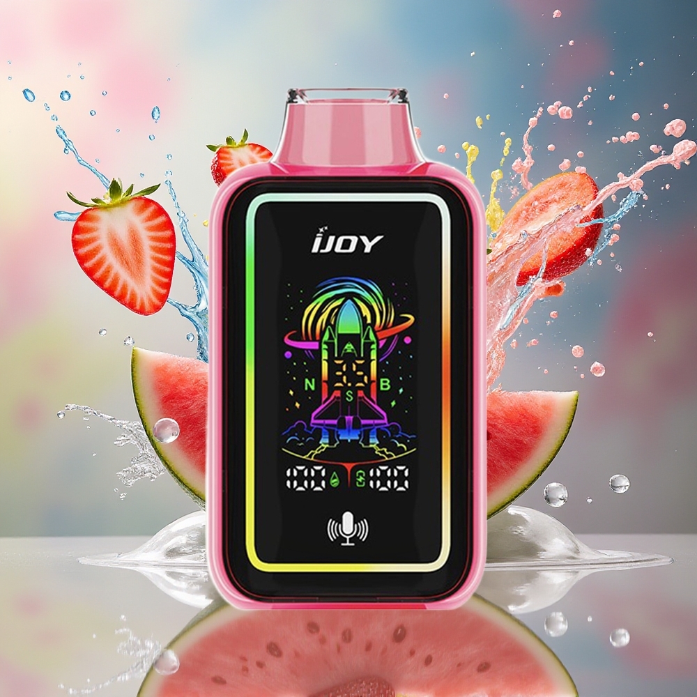 IJOY URANUS 25000 Puffs Justerbar Luftstrøm 850 mAh Type-C Jordbær Vannmelon Norge Engros