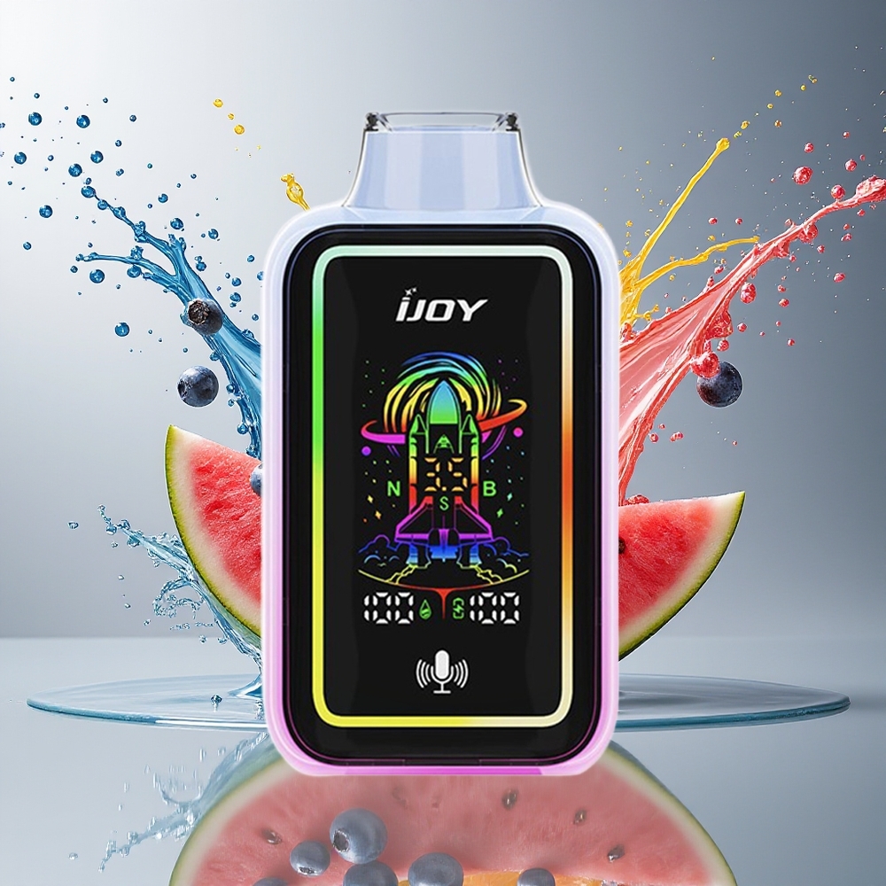IJOY URANUS 25000 Puffs Justerbar Luftstrøm 850mAh Type-C Blåbær Vannmelon Norge Engros