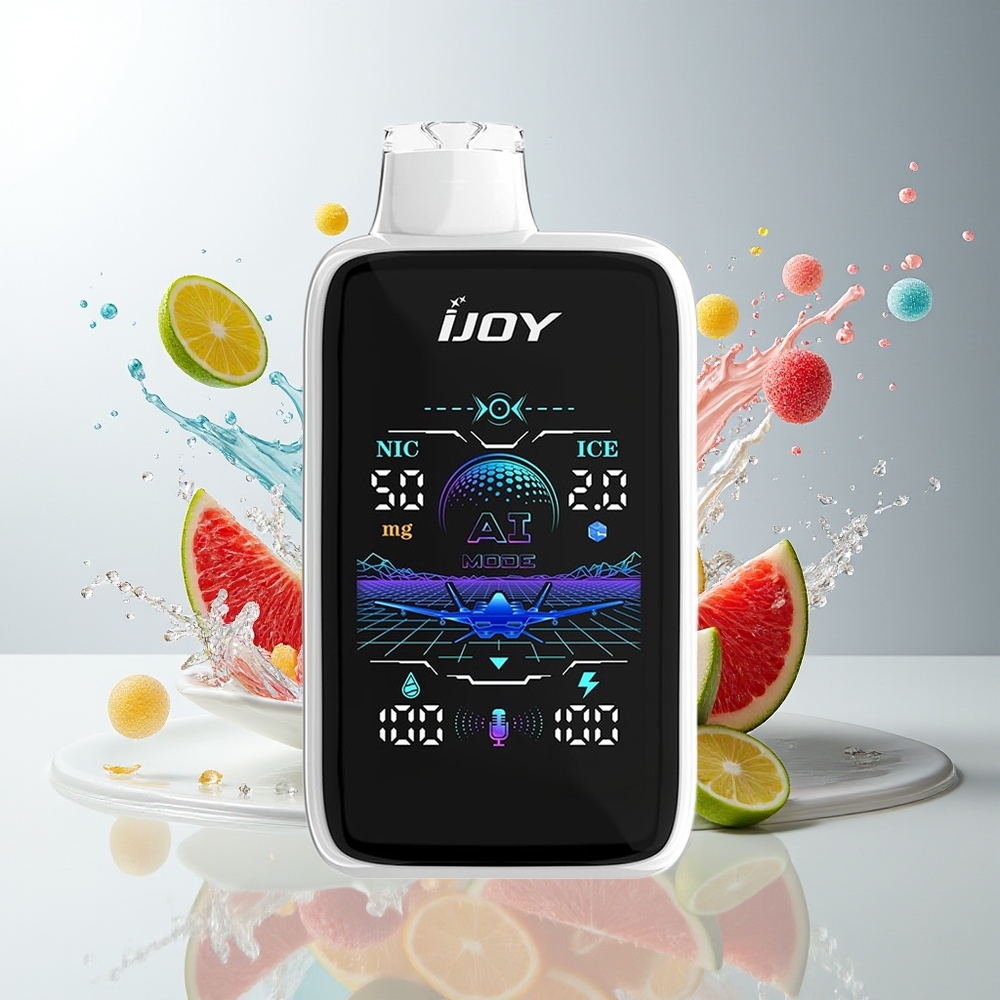 IJOY Uranus Mate 40000 Norge Engros Justerbar Luftstrøm Hvit Gummy Is