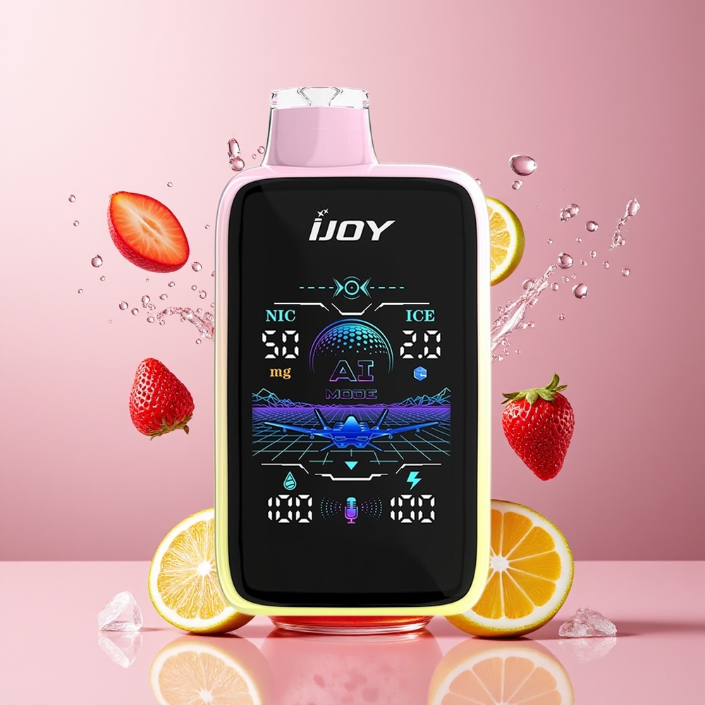 IJOY Uranus Mate 40000 Puffs Norge Engros ICE3 Justerbar Luftstrøm TYPE-C Lys Sitronade
