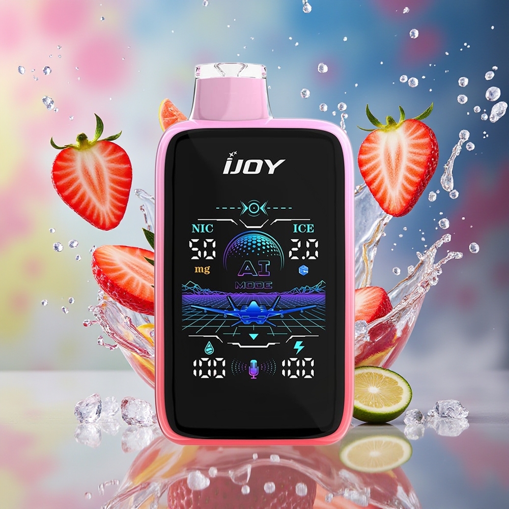 IJOY Uranus Mate 40000 Puffs Norge Engros Justerbar Luftstrøm Jordbær Is Engangsdamper