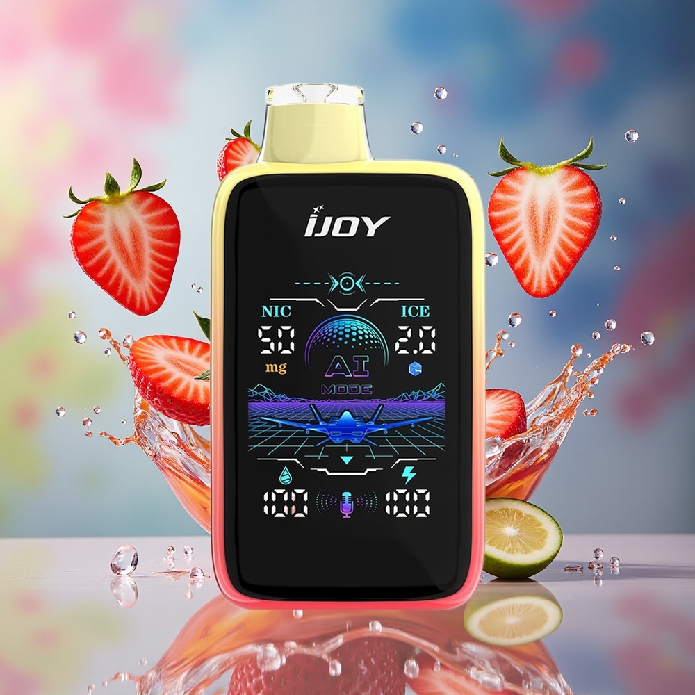 IJOY Uranus Mate 40000 Puffs Norge Engros Justerbar Luftstrøm Jordbær Mango ICE3