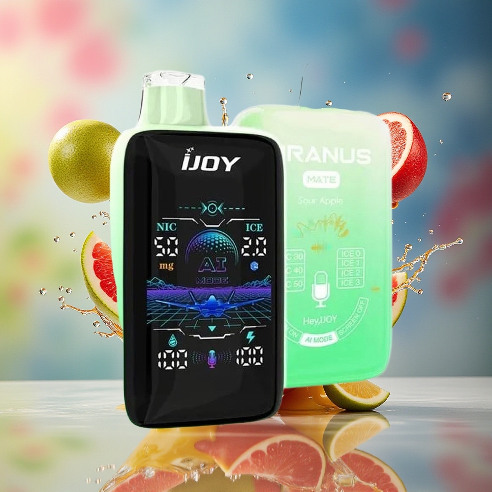 IJOY Uranus Mate 40000 Puffs Norge Engros Justerbar Luftstrøm Type-C Sur Eple