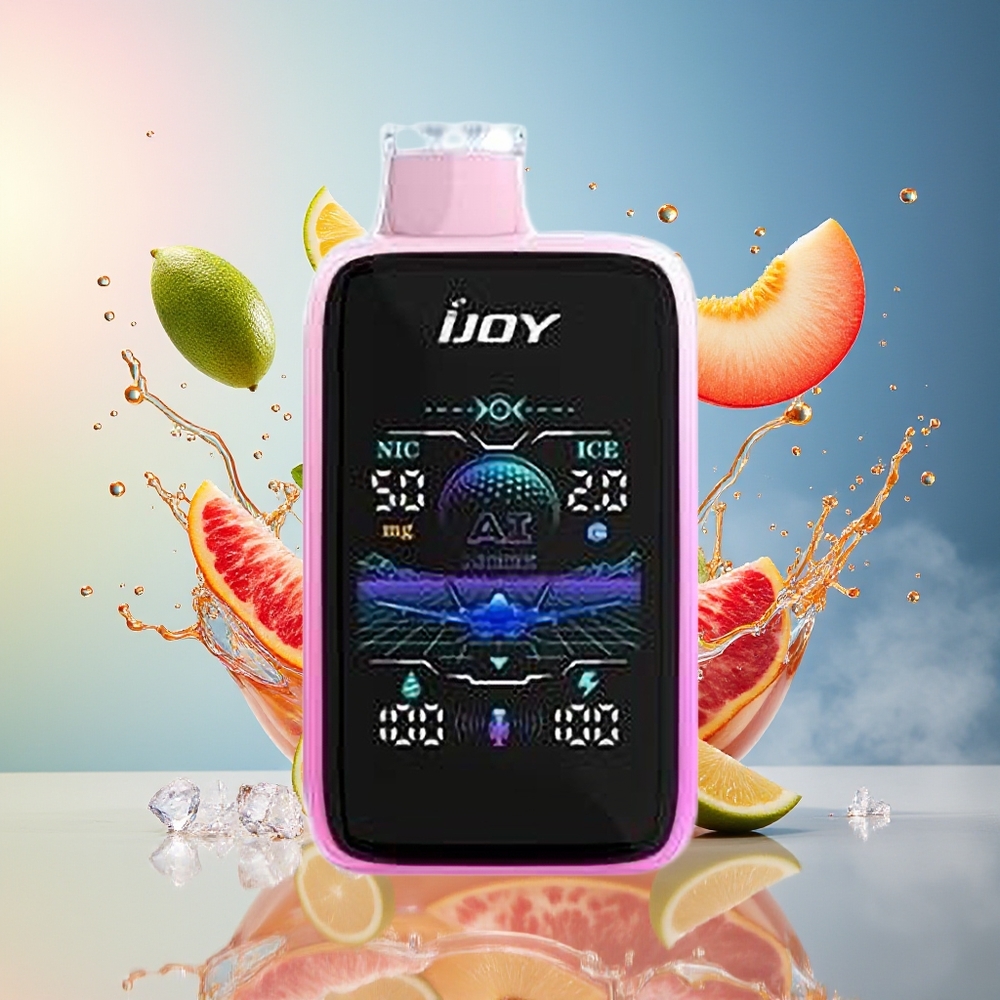 IJOY Uranus Mate 40000 Puffs Norge Engros Justert Luftstrøm Saftig Fersken Is