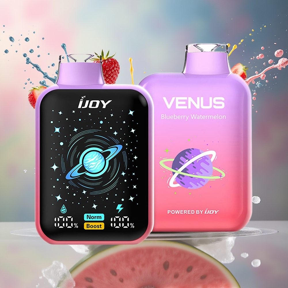 IJOY VENUS 25000 Puffs Norge Engros 20ML Blåbær Vannmelon TYPE-C Justerbar Luftstrøm