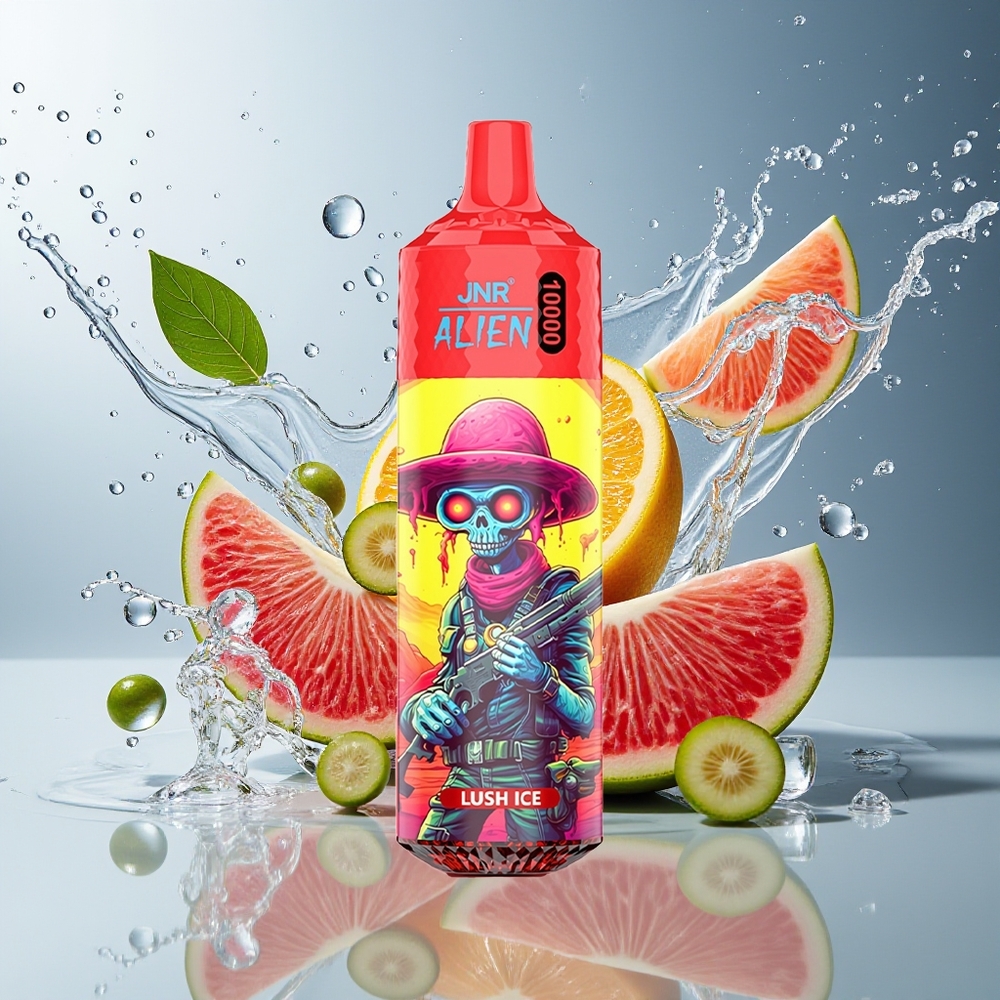 JNR Alien 10000 Puffs Norge Engros 850mAh 20ml Type-C LED Lystig Is