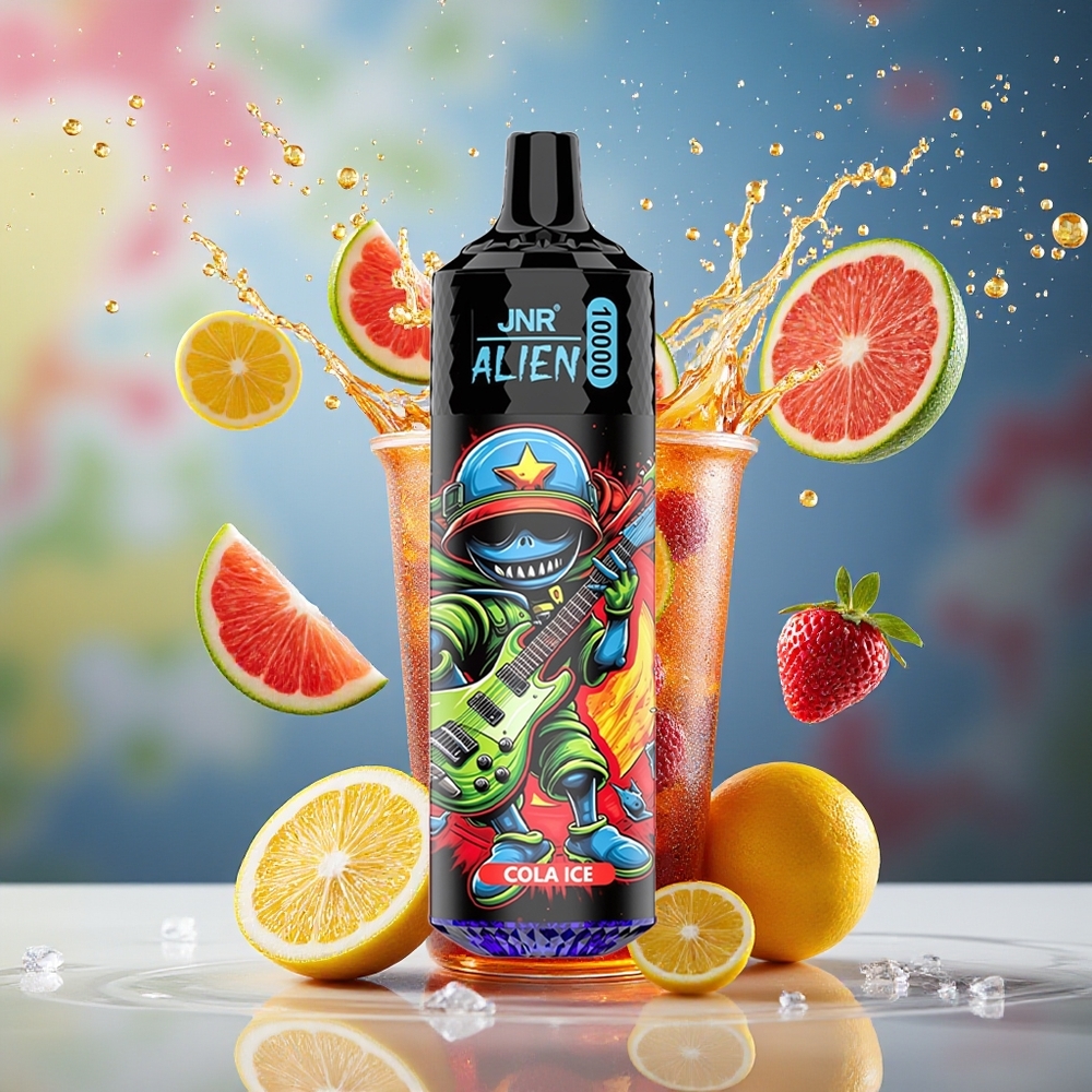 JNR Alien 10000 Puffs Norge Engros 850mAh LED RGB Cola Is