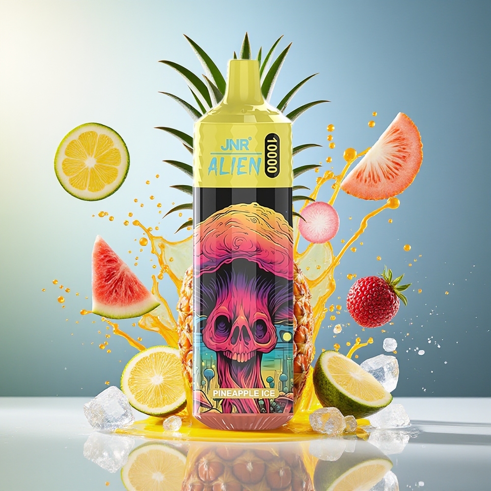 JNR Alien 10000 Puffs Norge Engros 850mAh RGB LED Ananas Is