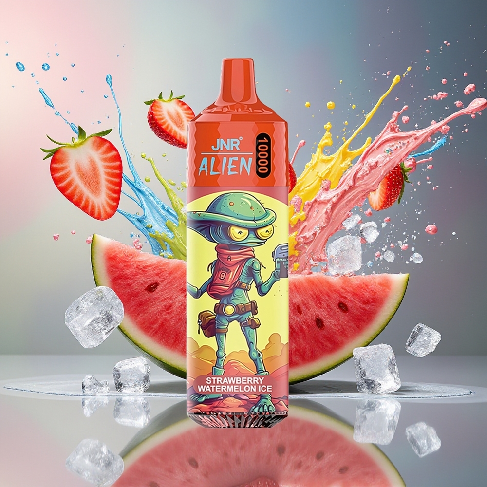 JNR Alien 10000 Puffs Norge Engros 850mAh Type-C RGB Jordbær Vannmelon Is
