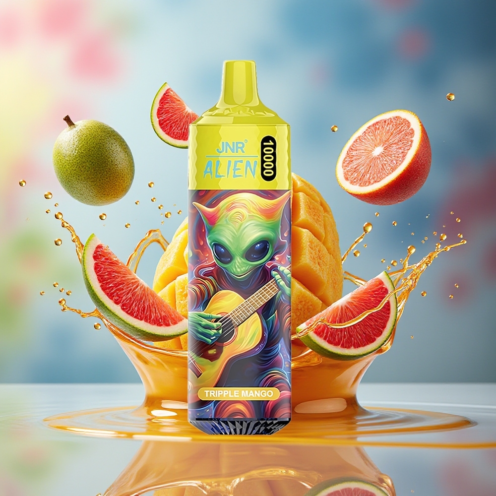 JNR Alien 10000 Puffs Norge Engros 850mAh Type-C RGB Trippel Mango