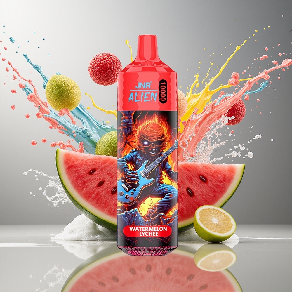 JNR Alien 10000 Puffs Norge Engros 850mAh Type-C RGB Vannmelon Lychee