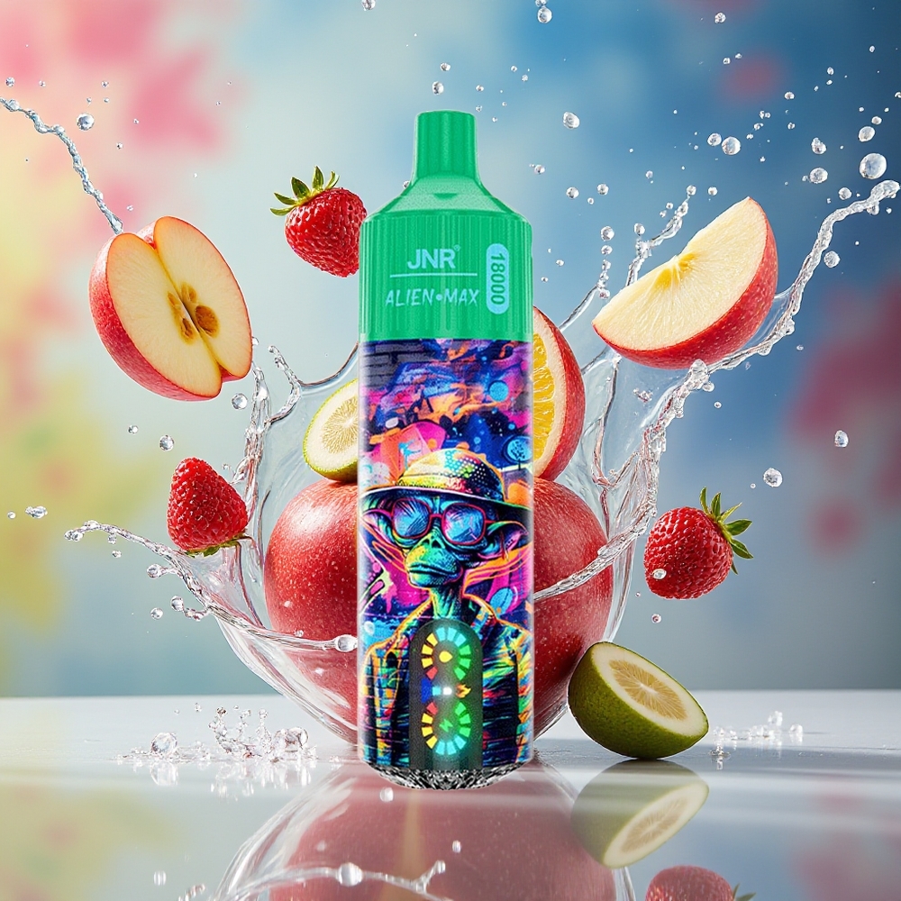 JNR Alien Max 18000 Puffs Dual Mesh Frozen Eple Norge Engros
