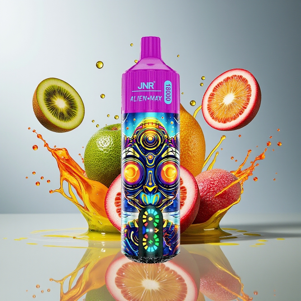JNR Alien Max 18000 Puffs Norge Engros Smart LED Dual Mesh 28ml Kiwi Pasjonsfrukt Guava