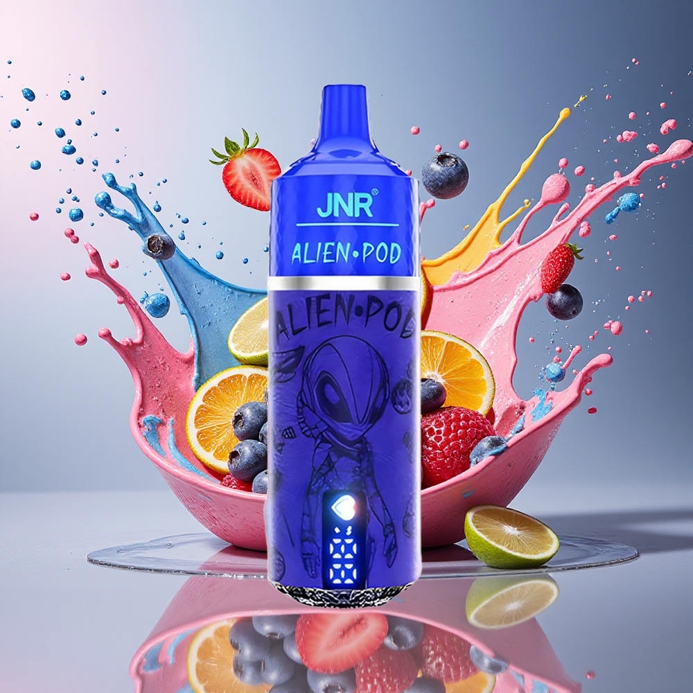 JNR Alien Pod 13000 Puffs Norge Engros Blåbær Pberry Mesh Core Type-C 20ml