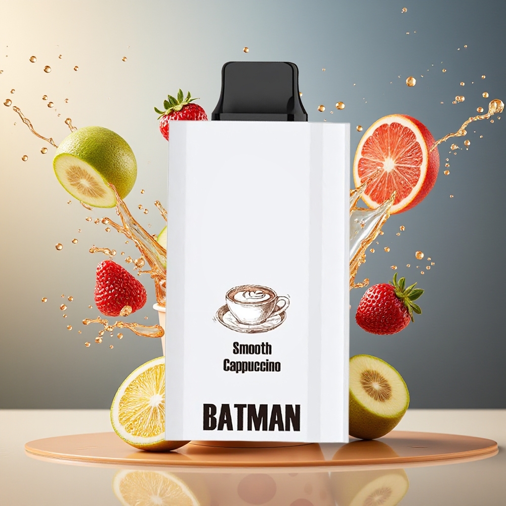 JNR Batman 11000 Puffs Norge Engros 850mAh 20ml 0/2/5% Dual Mesh Coil Type-C Smooth Kaffemelk