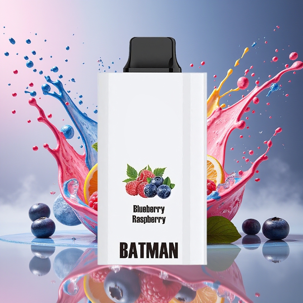 JNR Batman 11000 Puffs Norge Engros 850mAh 20ml Type-C Lading Blåbær Bringebær