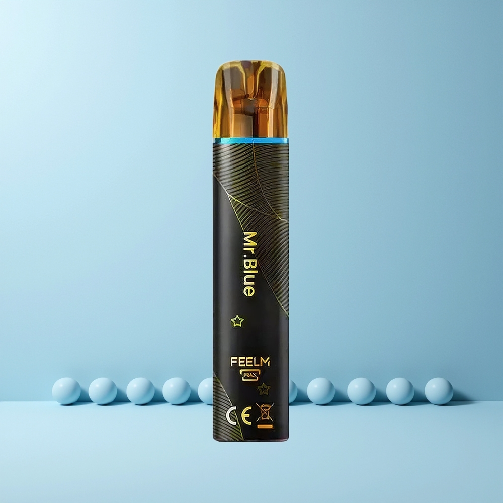 JNR Black&Golden 600+200 Puffs 2% Nikotin 550mAh Norge Engros Mr Blå