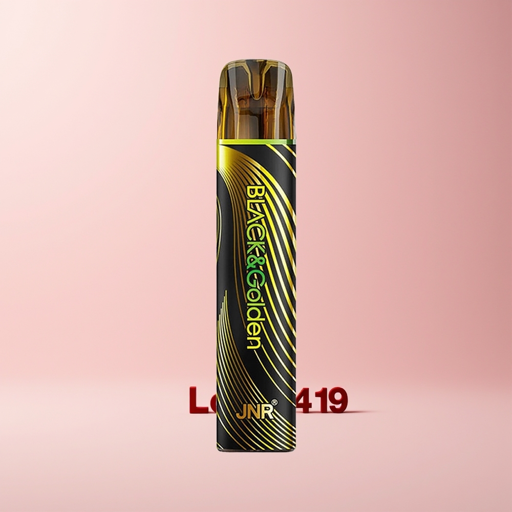 JNR Black&Golden 600+200 Puffs 2ml Norge Engros (Svart&Gull)