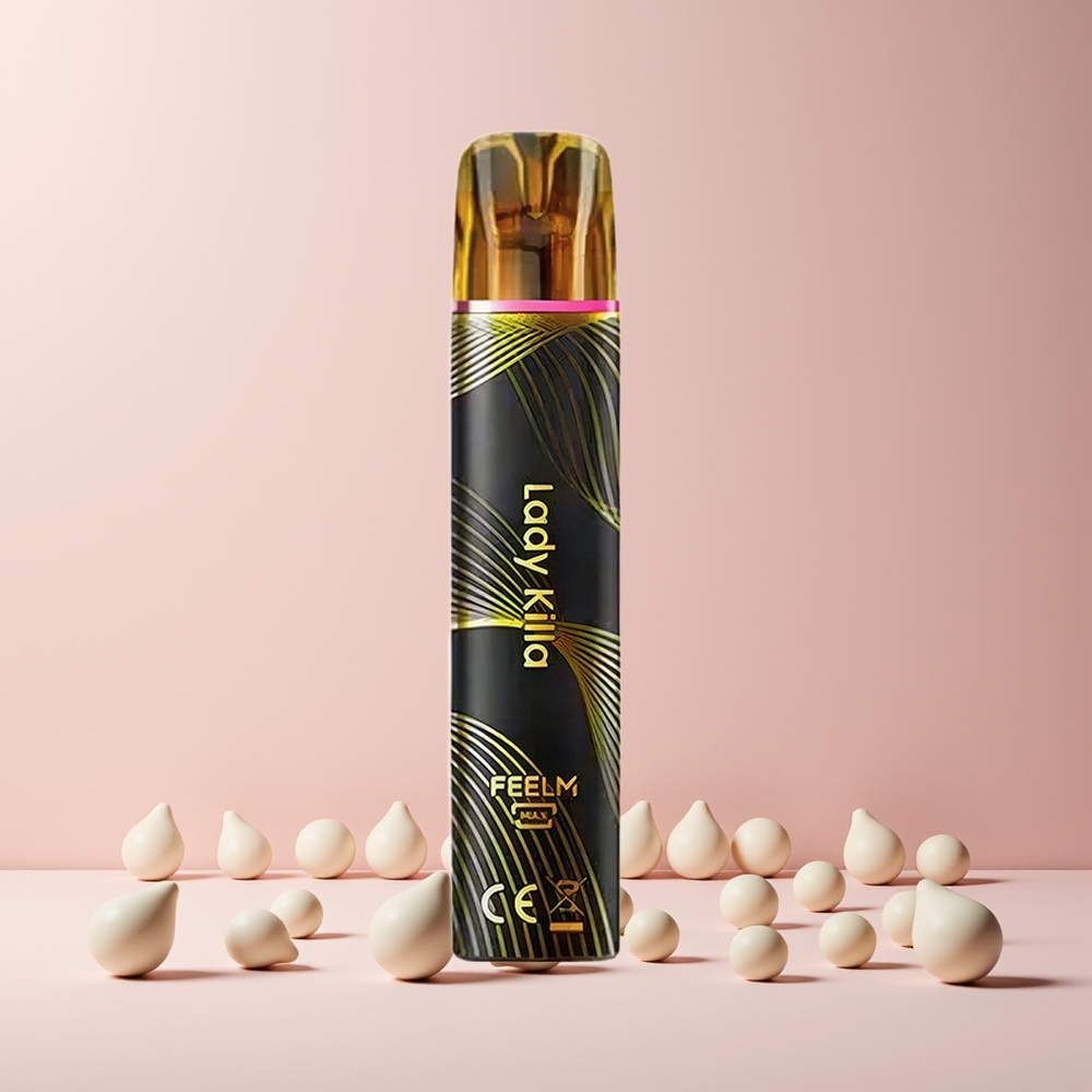 JNR Black&Golden 600+200 Puffs Lady Killa Svart&Gull 550mAh Norge Engros