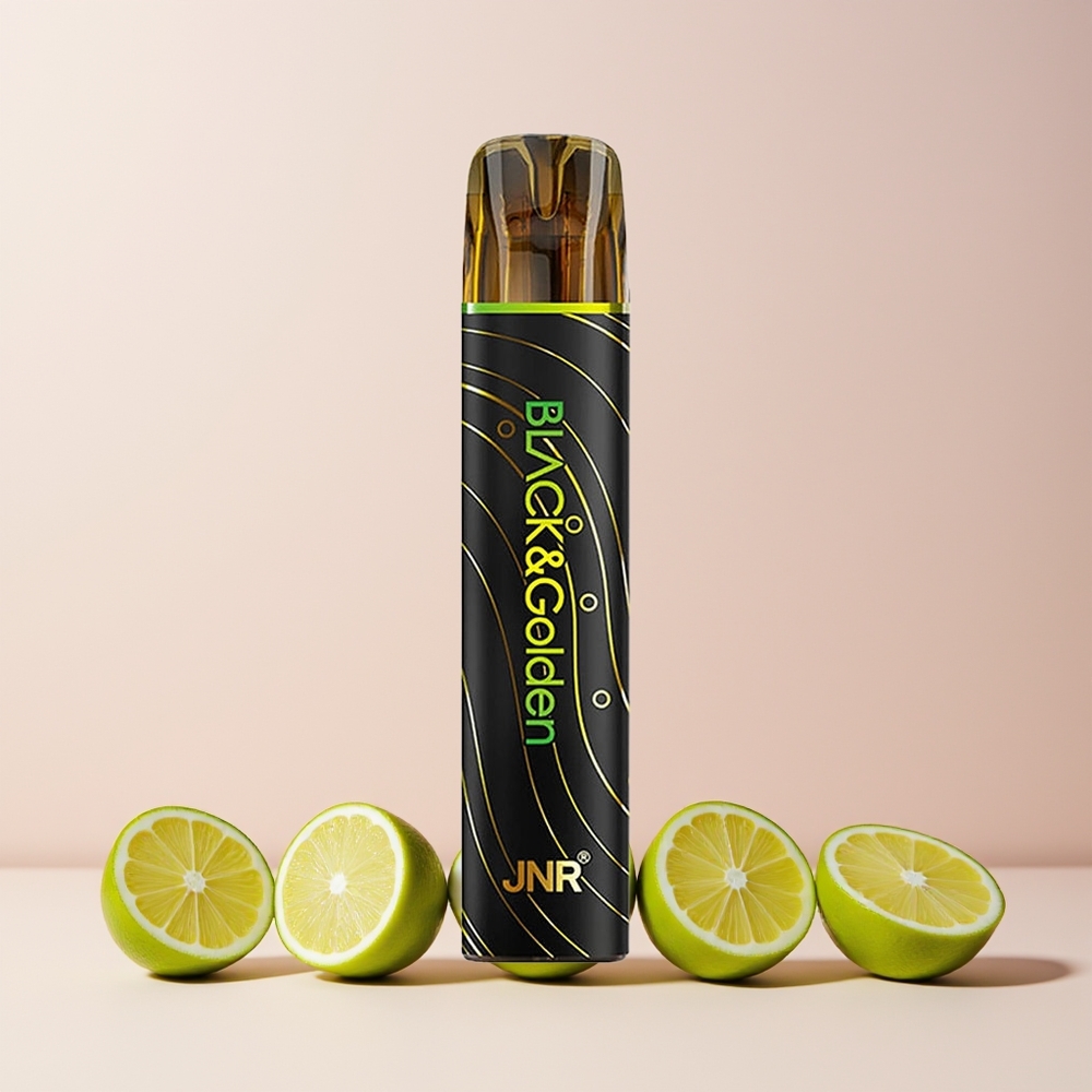 JNR Black&Golden 600+200 Puffs Norge Engros 550mAh 2ml Sitron & Lime