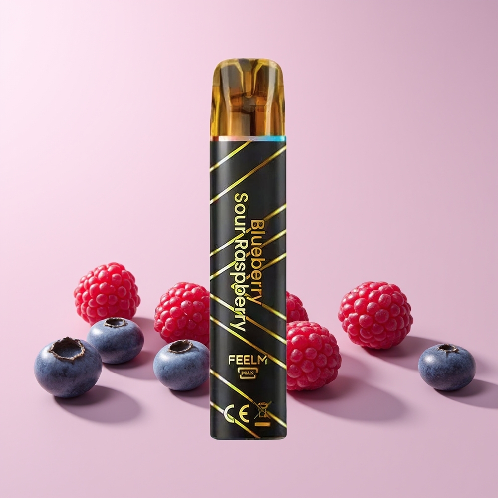JNR Black&Golden 600+200 Puffs Norge Engros 550mAh Blåbær Sur Bringebær
