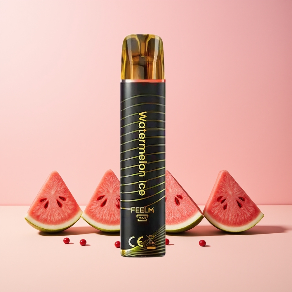 JNR Black&Golden 600+200 Puffs Norge Engros 550mAh Vannmelon Is 2ml 2% Nikotin TPD