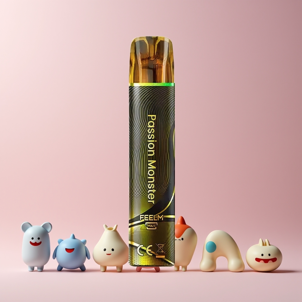 JNR Black&Golden 600+200 Puffs Passion Monster 2% Nikotin 550mAh Norge Engros