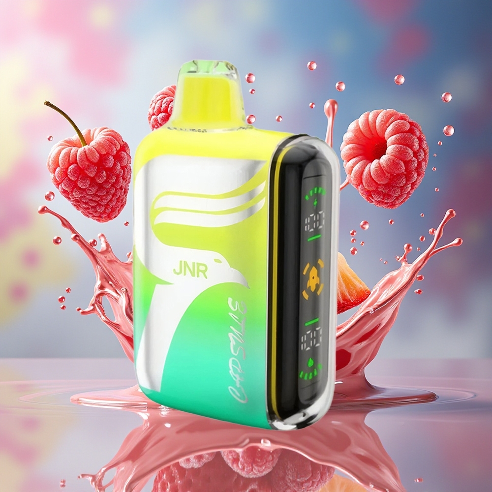 JNR Capsule 15000 Puffs 850mAh 20ml Norge Engros Jordbær Bringebær Kirsebær