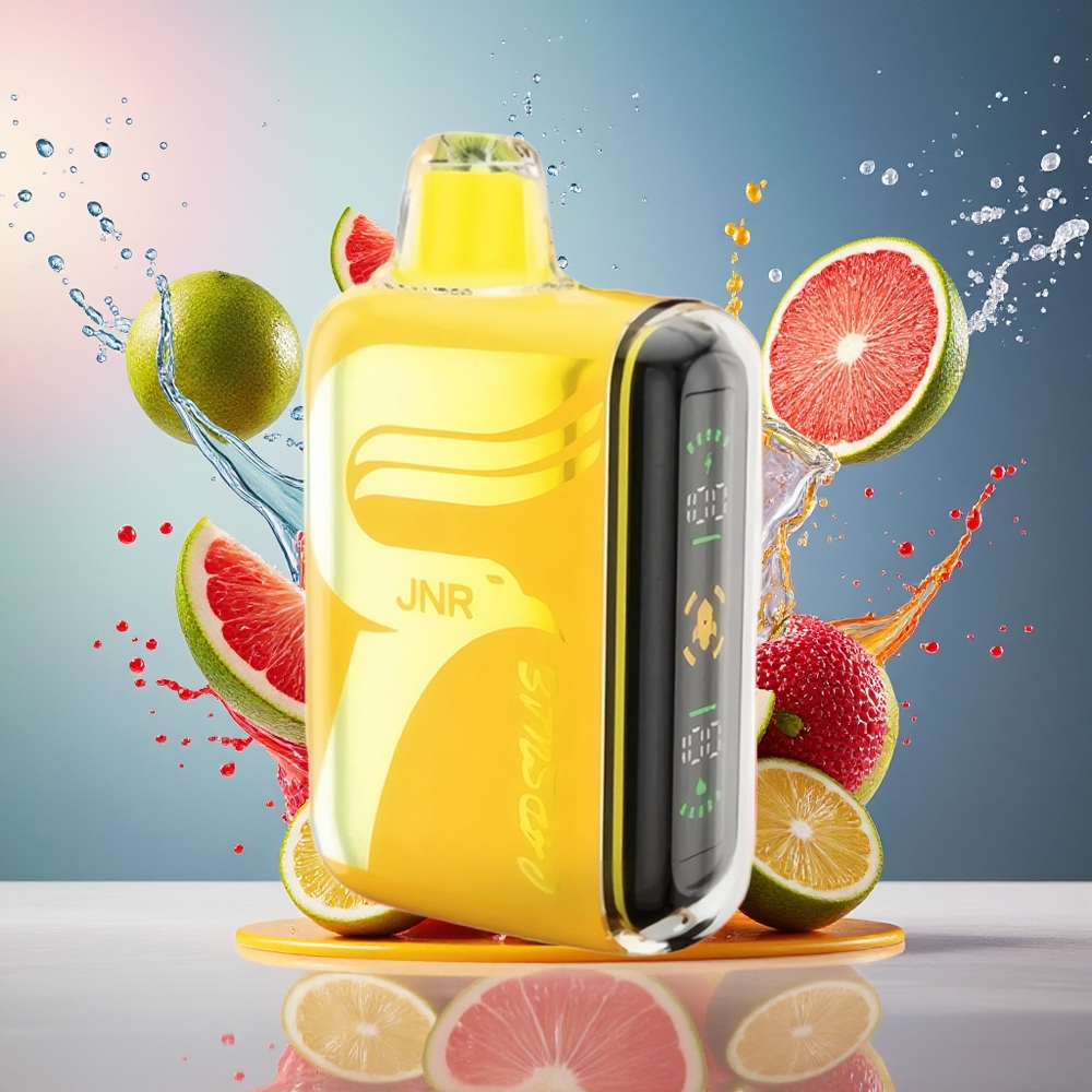 JNR Capsule 15000 Puffs Norge Engros Engangsdamper Tropisk Punch 850mAh 20ml 20W Dual Mesh Coil Smart LED 2% 5%