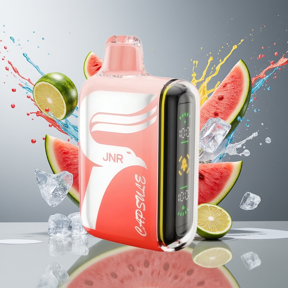JNR Capsule 15000 Puffs Norge Engros Vannmelon Brazz Is 850mAh 20ml 20W Dual Mesh Coil Smart LED