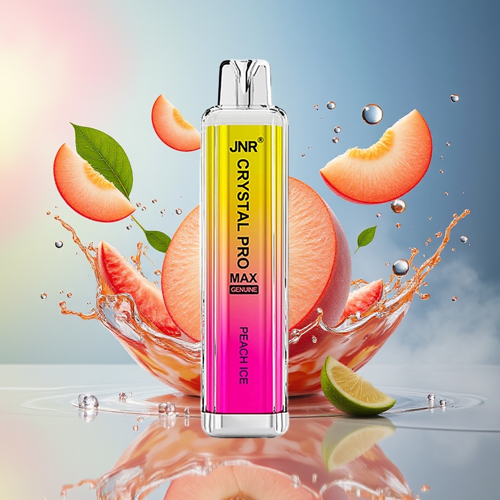 JNR Crystal Pro Max 5000 Puffs 1400mAh Norge Engros Fersken Is