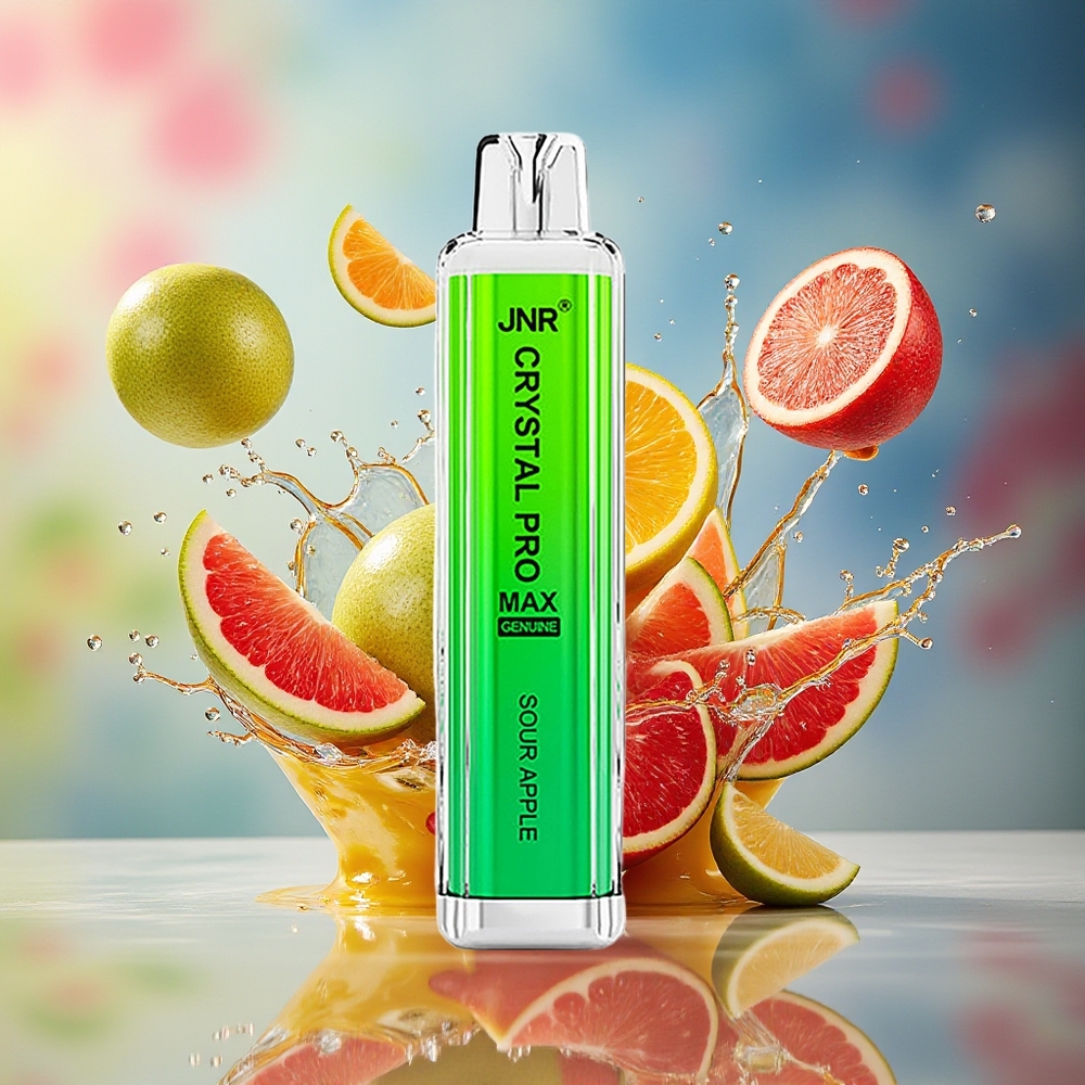 JNR Crystal Pro Max 5000 Puffs Norge Engros 1400mAh 12ml Sur Eple