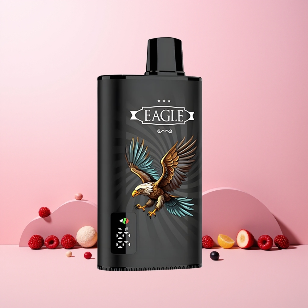 JNR EAGLE Smart 23000 Puffs Digital Skjerm 1.0ohm Mesh Justerbar Luft Blåbærmiks Norge Engros
