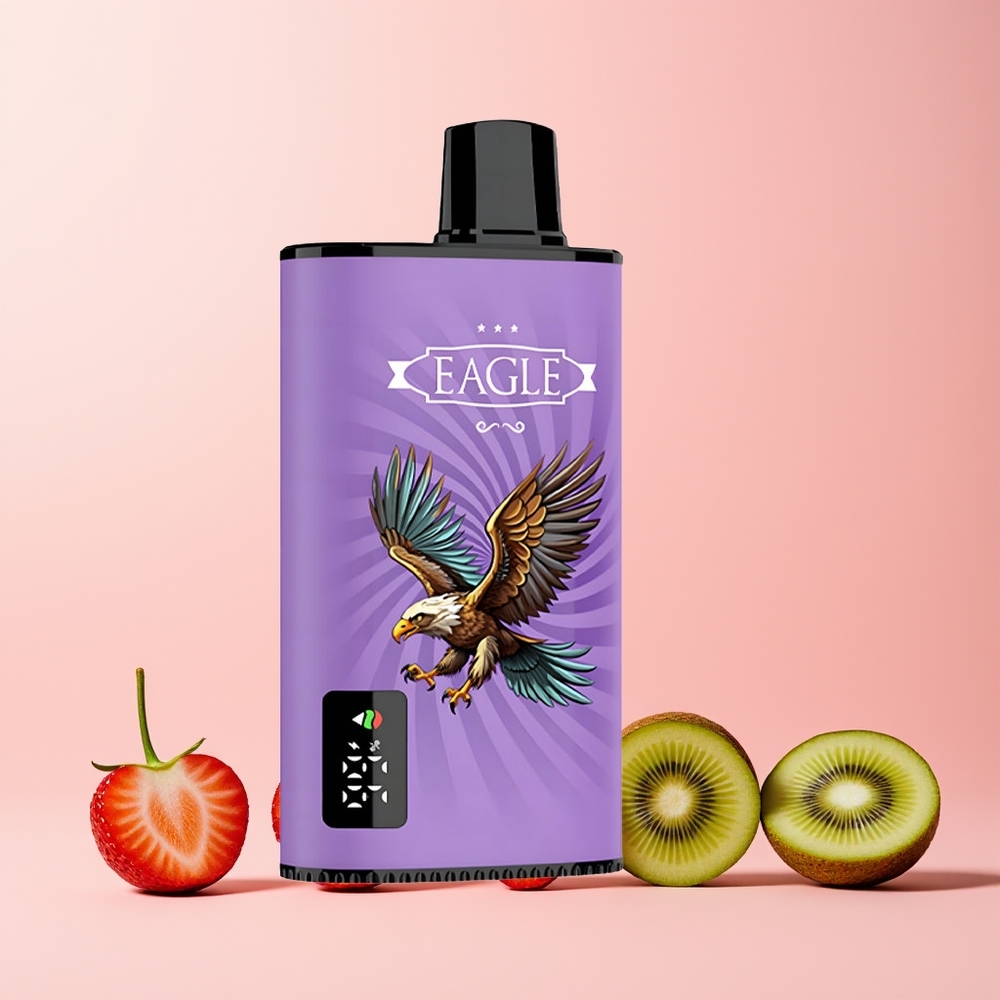 JNR EAGLE Smart 23000 Puffs Digital Skjerm Justerbar Luftstrøm Norge Engros Jordbær Kiwi