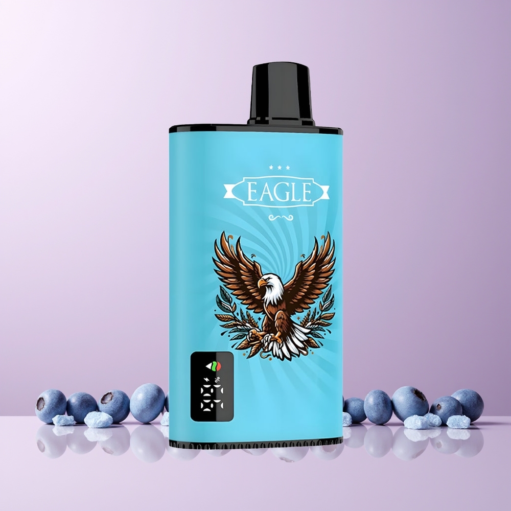 JNR EAGLE Smart 23000 Puffs Norge Engros Digital Skjerm 1.0ohm Mesh Justerbar Luft Blåbær Is