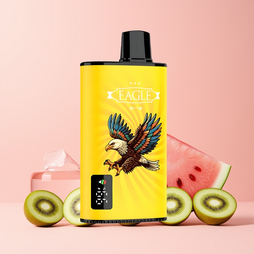 JNR EAGLE Smart 23000 Puffs Norge Engros Digital Skjerm Justerbar Luftstrøm Kiwi Vannmelon Is