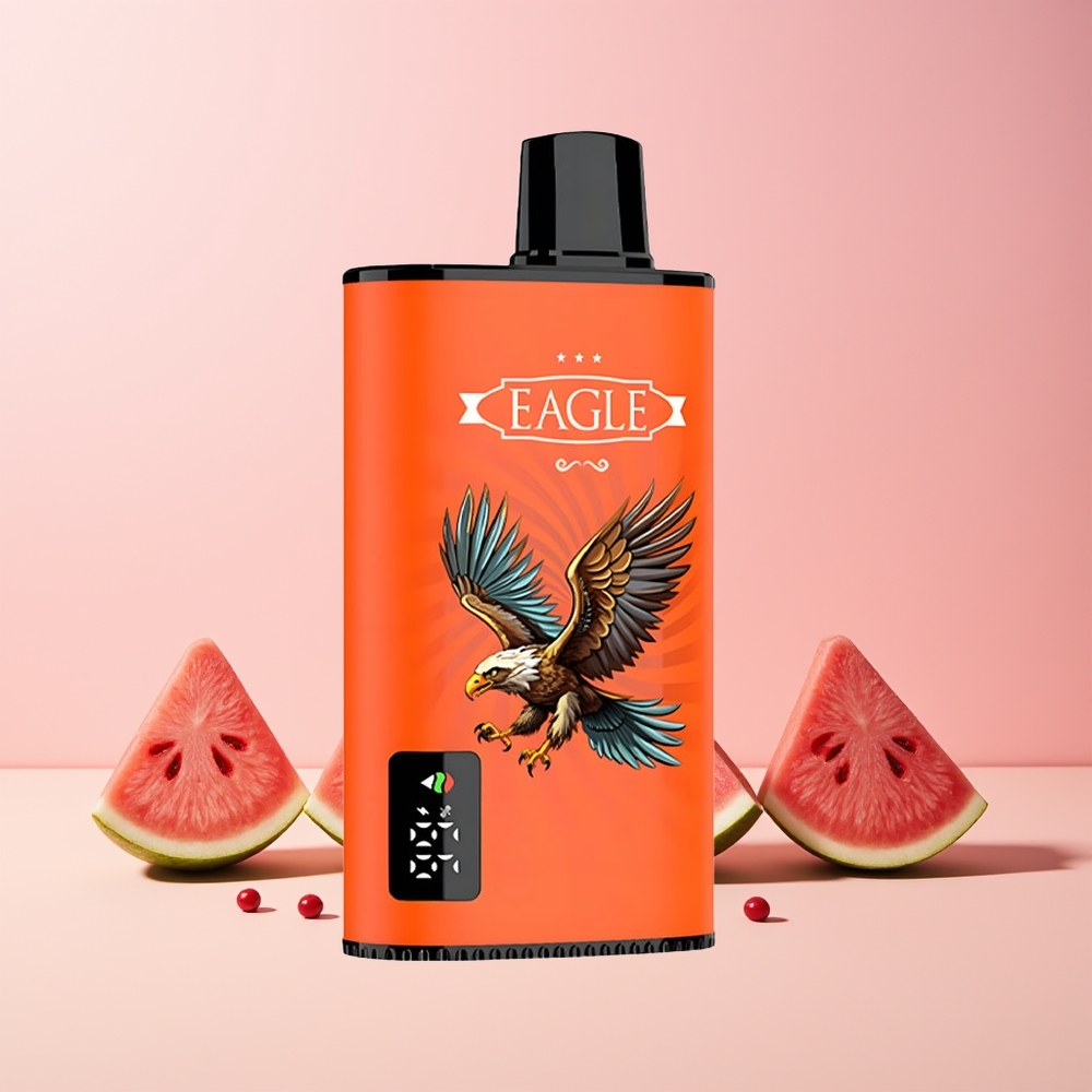 JNR EAGLE Smart 23000 Puffs Norge Engros Vannmelon Is Digital Skjerm 1.0ohm Mesh Coil Justerbar Luftstrøm