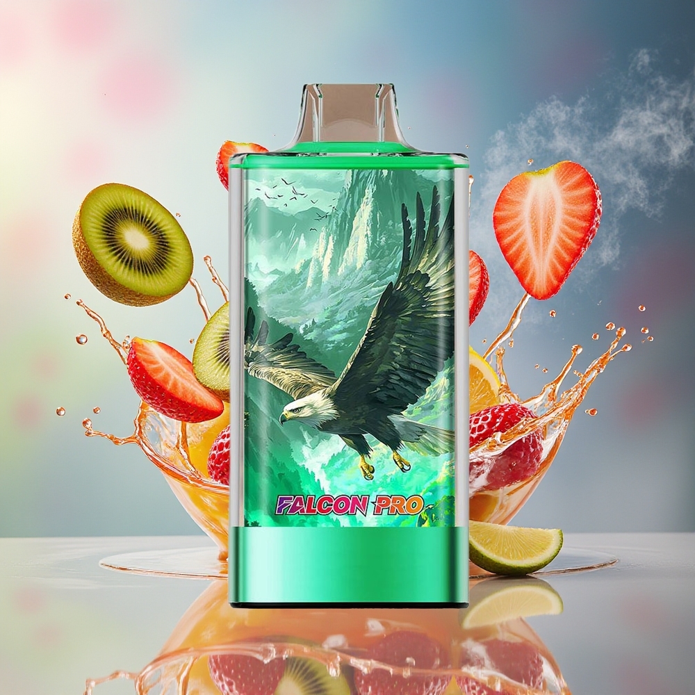 JNR Falcon Pro 28000 Norge Engros 30ml 950mAh Smart Display Dual Mesh Jordbær Kiwi