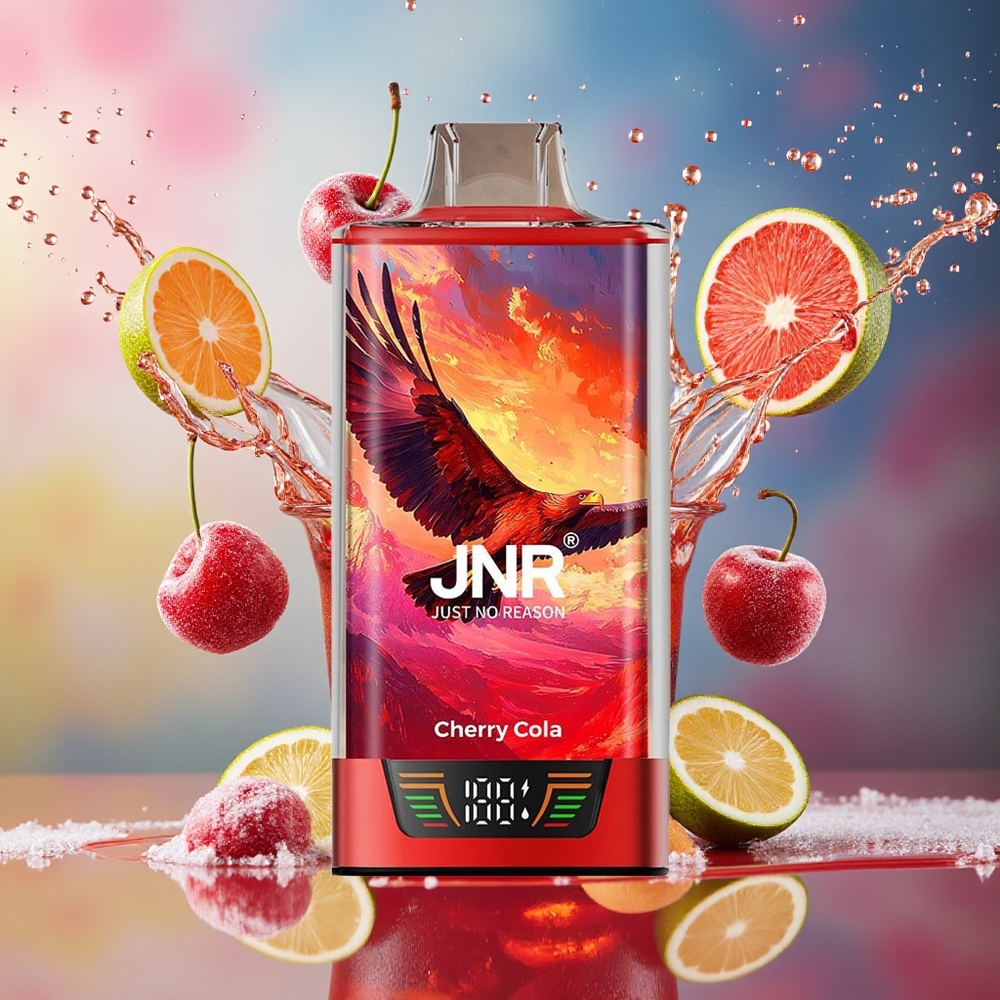 JNR Falcon Pro 28000 Norge Engros 30ml 950mAh Smart Display Dual Mesh Kirsebær Cola