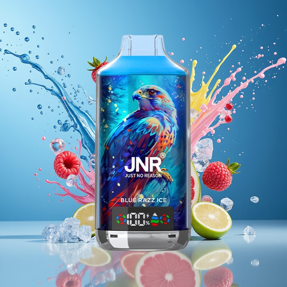 JNR Falcon X 18000 Puffs Norge Engros 750mAh 24ml Dual Mesh Blå Bringebær Is