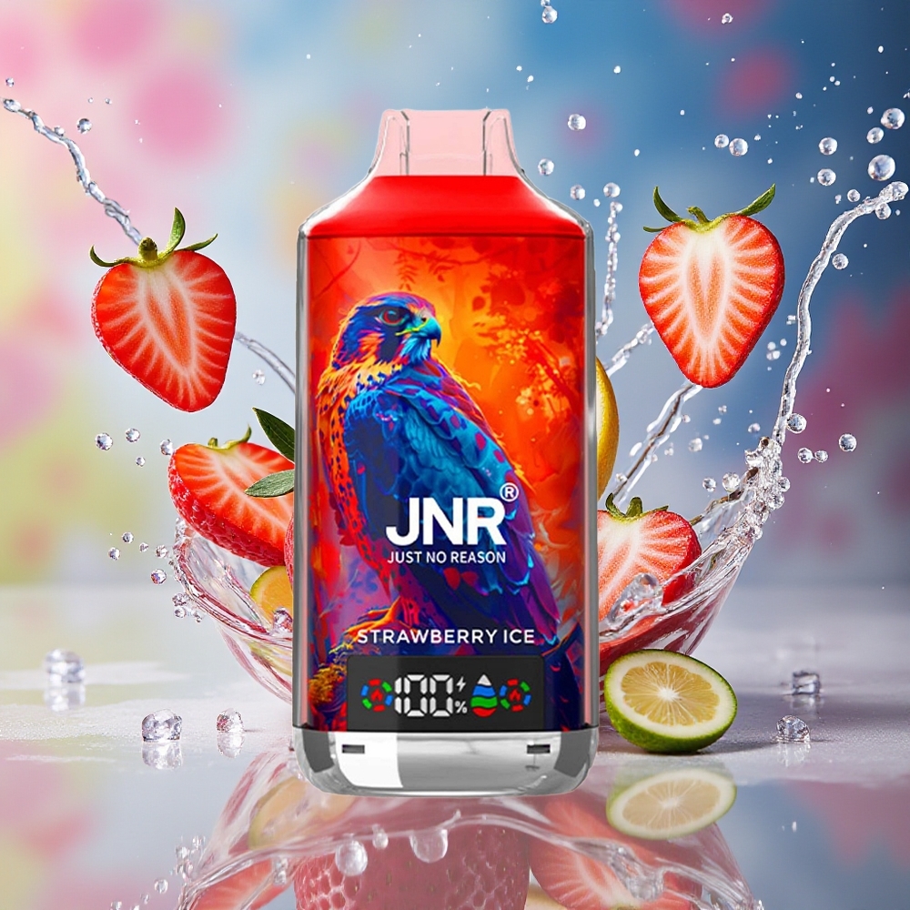 JNR Falcon X 18000 Puffs Norge Engros 750mAh 24ml Dual Mesh Coil Type-C Jordbæris