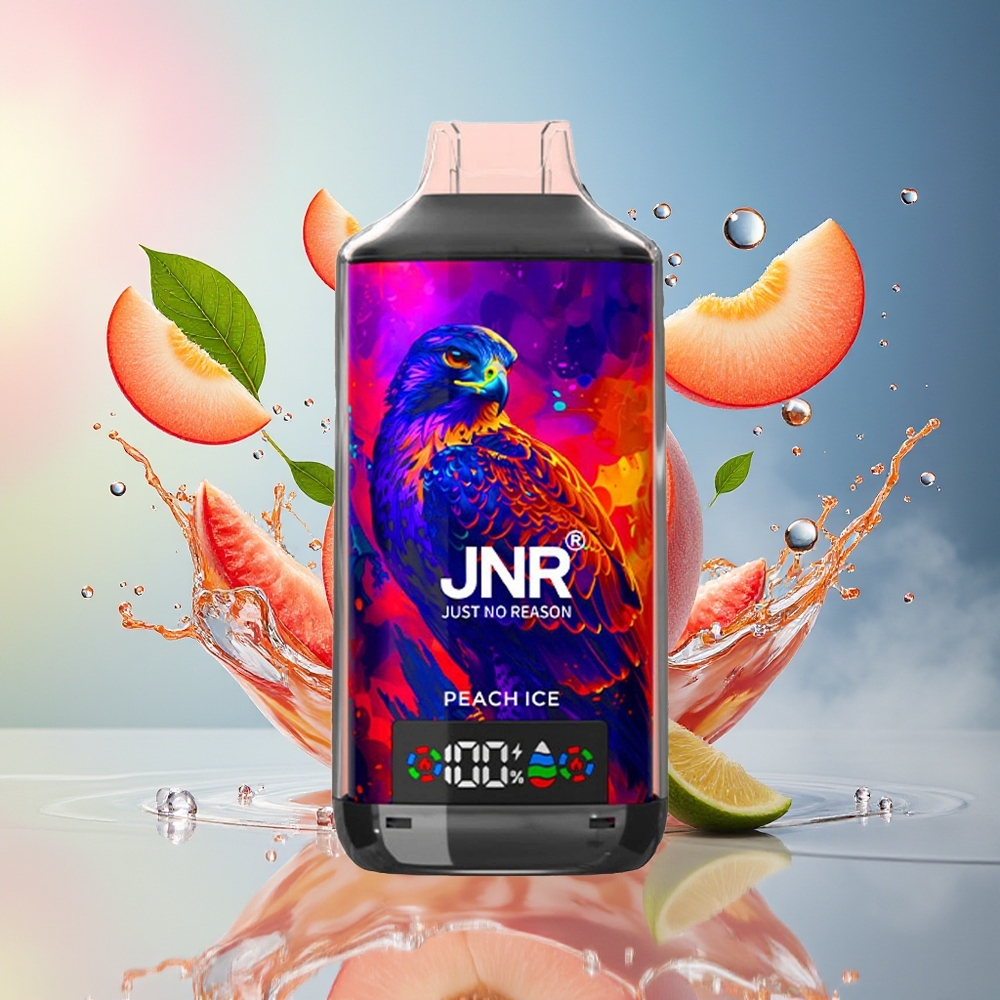 JNR Falcon X 18000 Puffs Norge Engros 750mAh 24ml Dual Mesh Digital Peach Is