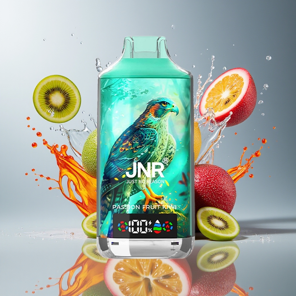 JNR Falcon X 18000 Puffs Norge Engros 750mAh 24ml Dual Mesh Digital Type-C Pasjonsfrukt Kiwi